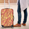 Fire Flame Pattern Print Luggage Cover Protector-grizzshop