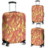 Fire Flame Pattern Print Luggage Cover Protector-grizzshop