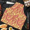 Fire Flame Pattern Print Men's Apron-grizzshop