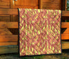 Fire Flame Pattern Print Quilt-grizzshop