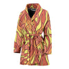 Fire Flame Pattern Print Women Long Robe-grizzshop