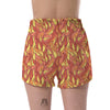 Fire Flame Pattern Print Women's Shorts-grizzshop