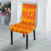 Fire Flame Print Pattern Chair Cover-grizzshop