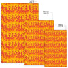 Fire Flame Print Pattern Floor Mat-grizzshop