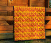 Fire Flame Print Pattern Quilt-grizzshop