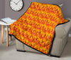 Fire Flame Print Pattern Quilt-grizzshop