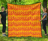 Fire Flame Print Pattern Quilt-grizzshop