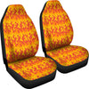 Fire Flame Print Pattern Universal Fit Car Seat Covers-grizzshop