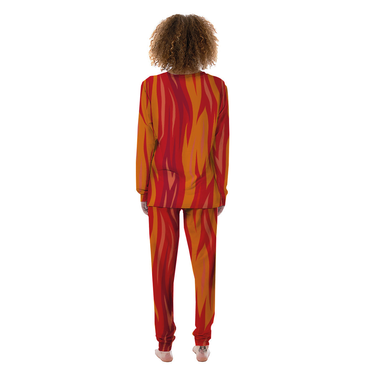 Fire In Hell Print Pattern Women's Pajamas-grizzshop
