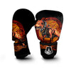 Fire Pitbull Print Boxing Gloves-grizzshop