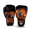 Fire Pitbull Print Boxing Gloves-grizzshop