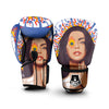 Fire Psychedelic Women Print Boxing Gloves-grizzshop