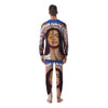 Fire Psychedelic Women Print Men's Pajamas-grizzshop