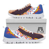 Fire Psychedelic Women Print White Sneaker-grizzshop