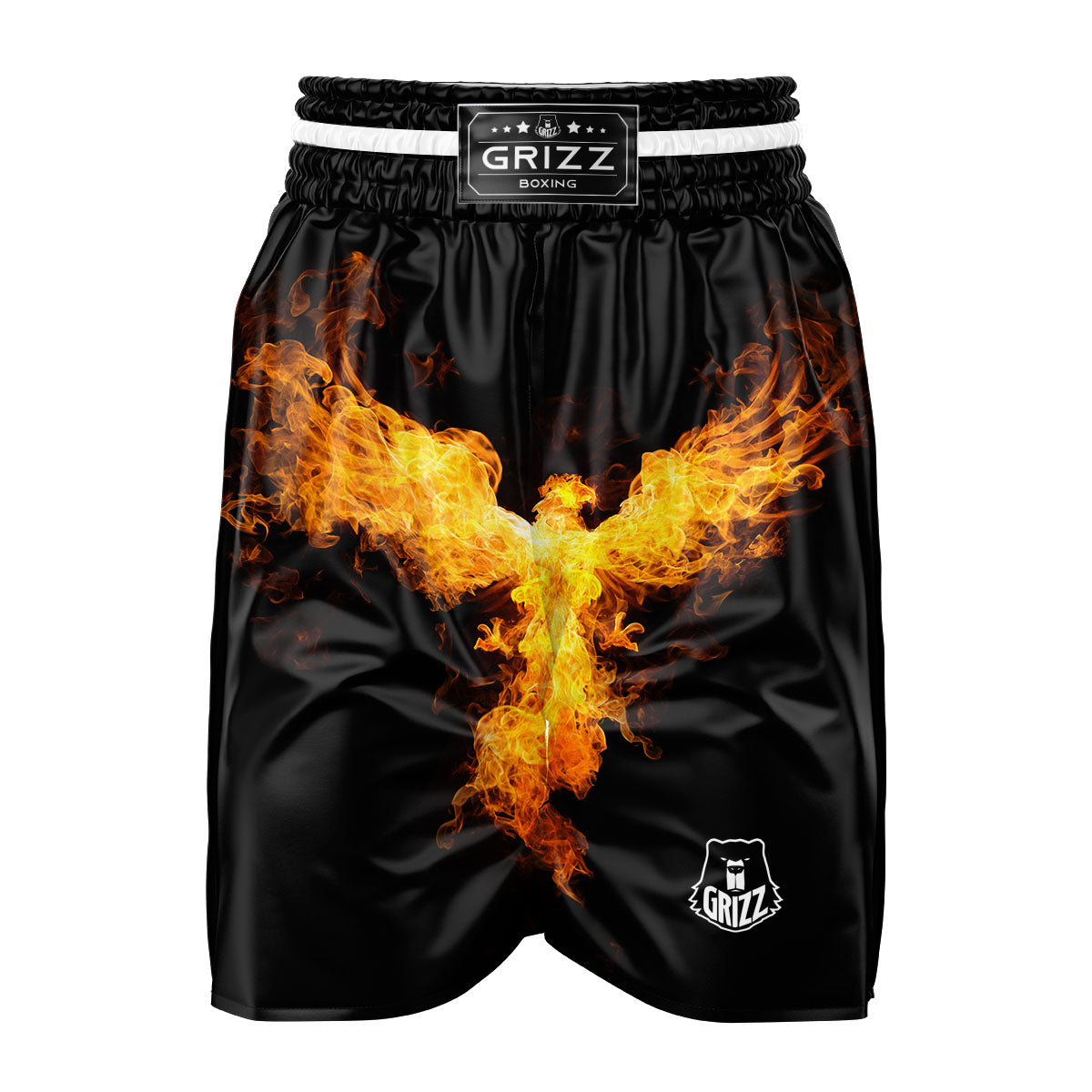 Firebird Phoenix Print Boxing Shorts-grizzshop