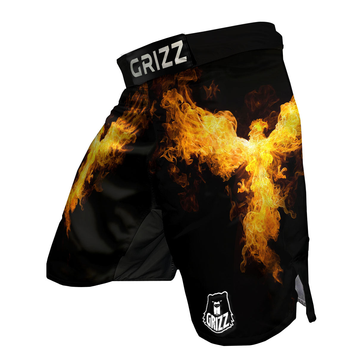Firebird Phoenix Print MMA Shorts-grizzshop