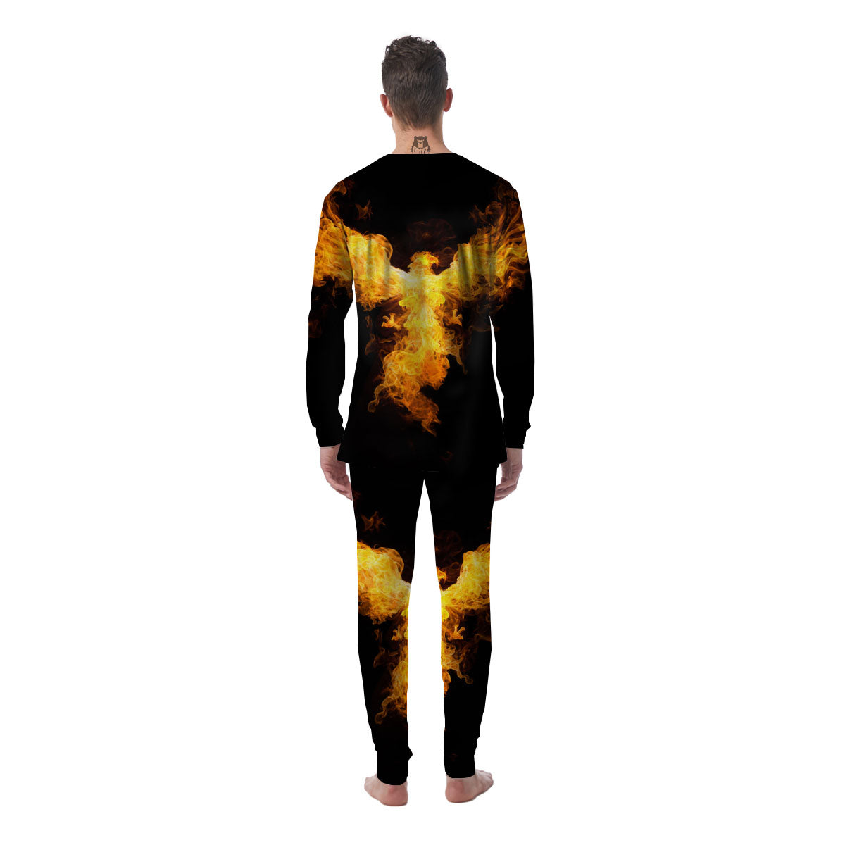 Firebird Phoenix Print Men's Pajamas-grizzshop