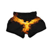 Firebird Phoenix Print Muay Thai Boxing Shorts-grizzshop