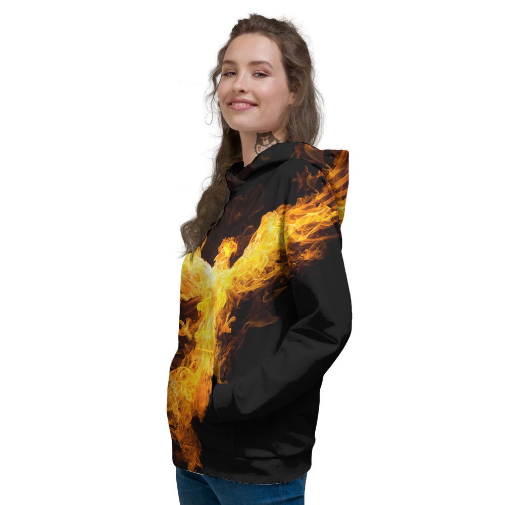 Firebird Phoenix Print Women's Hoodie-grizzshop