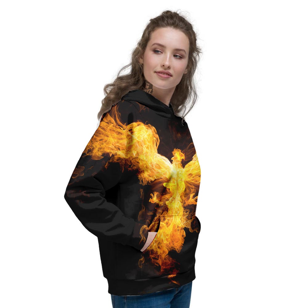 Firebird Phoenix Print Women's Hoodie-grizzshop