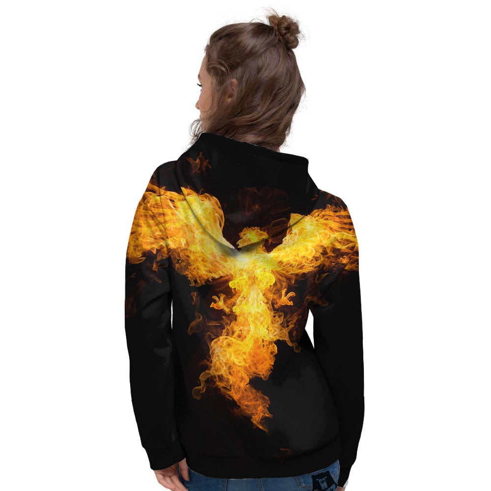 Firebird Phoenix Print Women's Hoodie-grizzshop