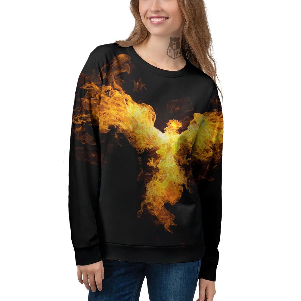 Firebird Phoenix Print Women's Sweatshirt-grizzshop