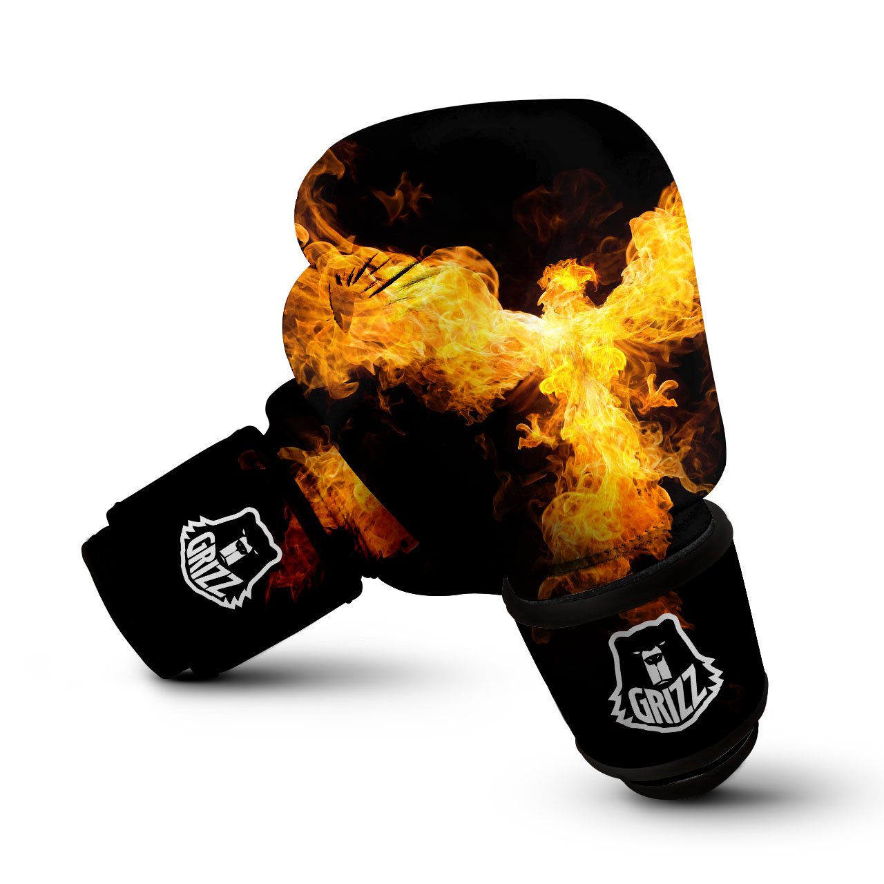 Firebird Phoenix Print Boxing Gloves-grizzshop