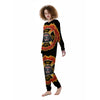 Firefighter Emblem Flaming Print Women's Pajamas-grizzshop