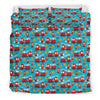 Firefighter Pattern Print Duvet Cover Bedding Set-grizzshop