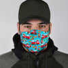 Firefighter Pattern Print Face Mask-grizzshop