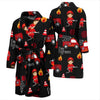 Firefighter Print Pattern Men Long Robe-grizzshop