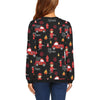 Firefighter Print Pattern Women Crewneck Sweatshirt-grizzshop