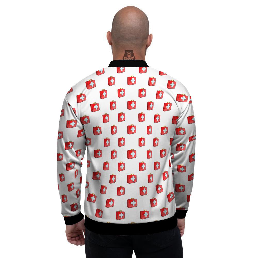 First Kit Aid Paramedic Print Pattern Men's Bomber Jacket-grizzshop
