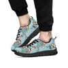 Fish Koi Print Pattern Black Sneaker-grizzshop