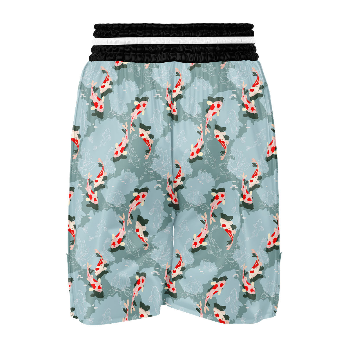 Fish Koi Print Pattern Boxing Shorts-grizzshop
