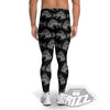 Fish Skeleton Print Pattern Men's Leggings-grizzshop