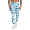 Fish Swimming In Blue Sea Print Pattern Men's Leggings-grizzshop