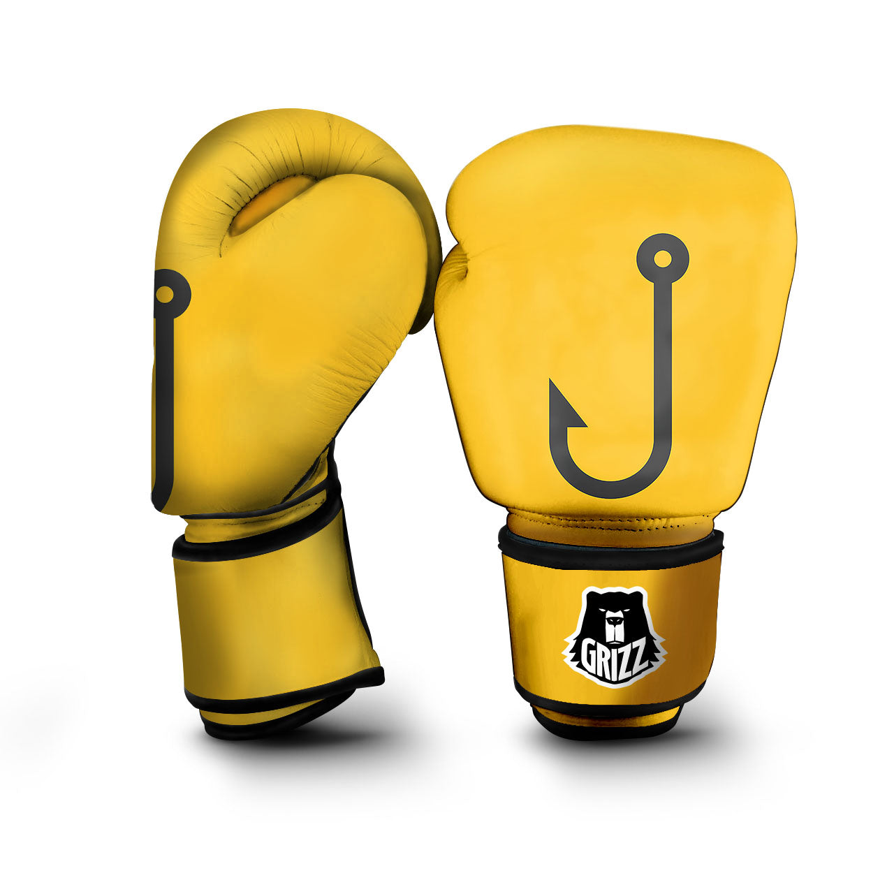 Fishing Hooks Print Boxing Gloves-grizzshop