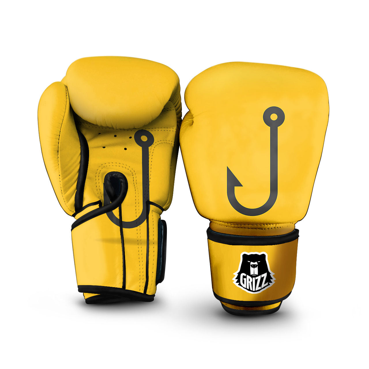 Fishing Hooks Print Boxing Gloves-grizzshop