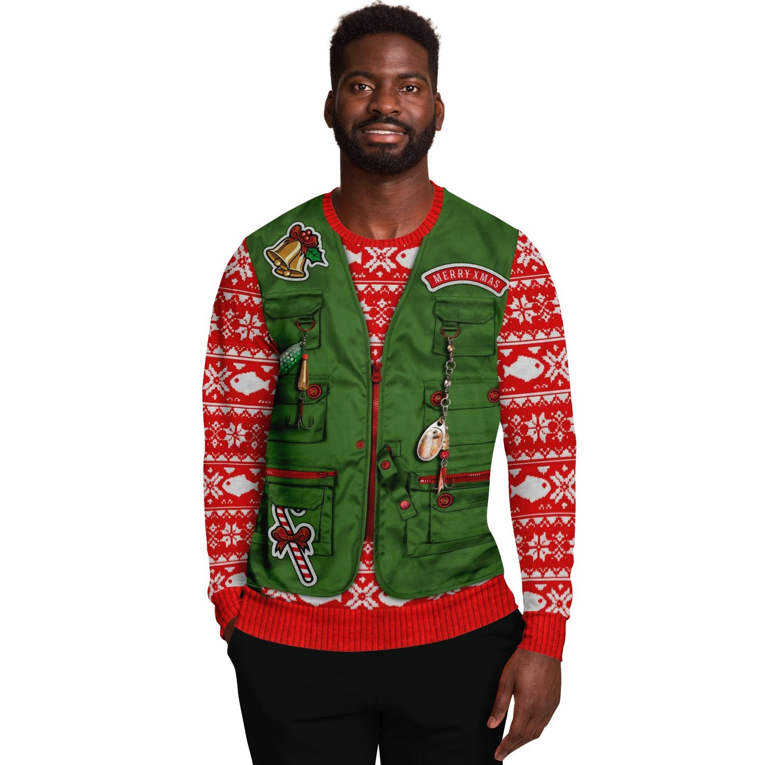 Fishman Custome Ugly Christmas Sweater-grizzshop