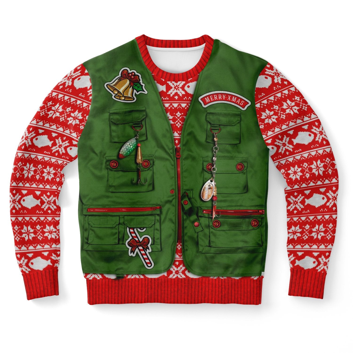 Fishman Custome Ugly Christmas Sweater-grizzshop