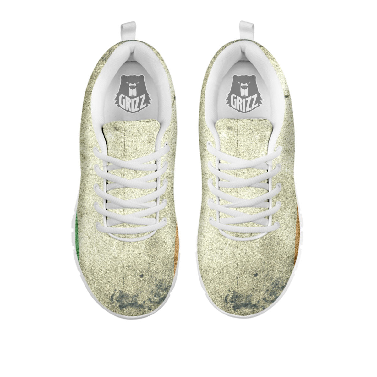Flag Irish Print White Sneaker-grizzshop
