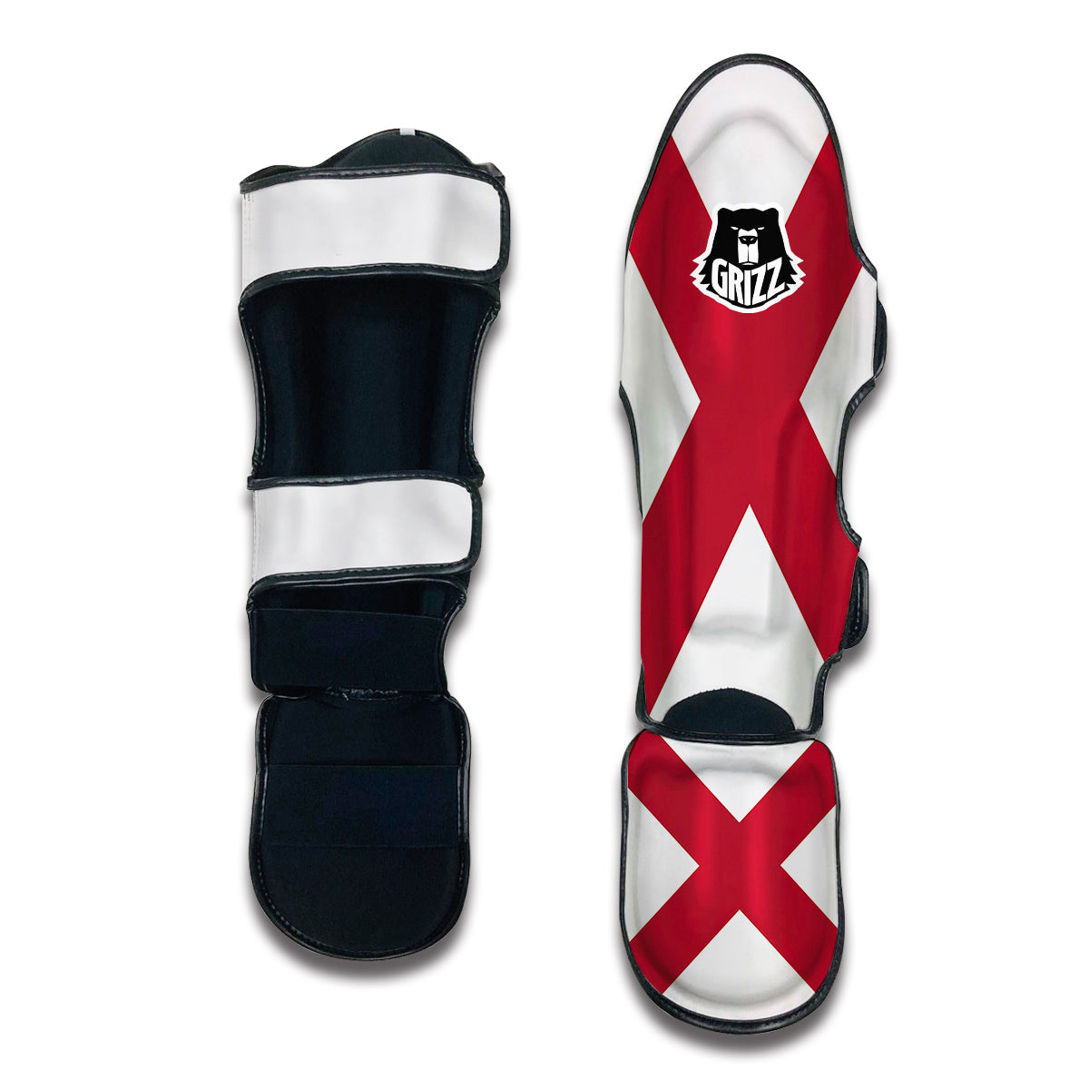 Flag Of Alabama Muay Thai Shin Guards-grizzshop