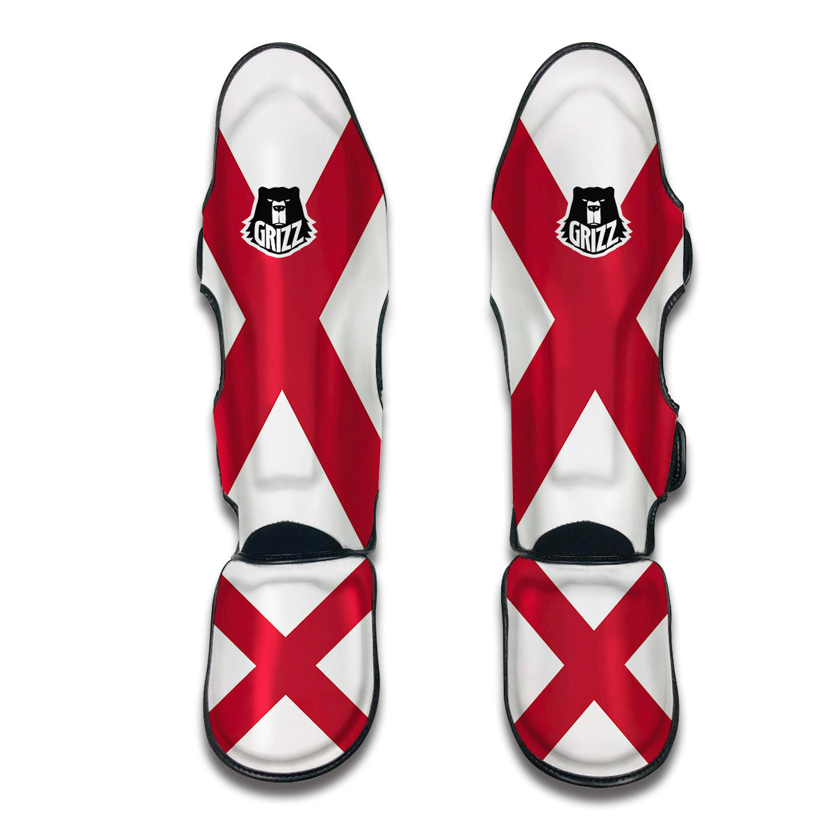 Flag Of Alabama Muay Thai Shin Guards-grizzshop