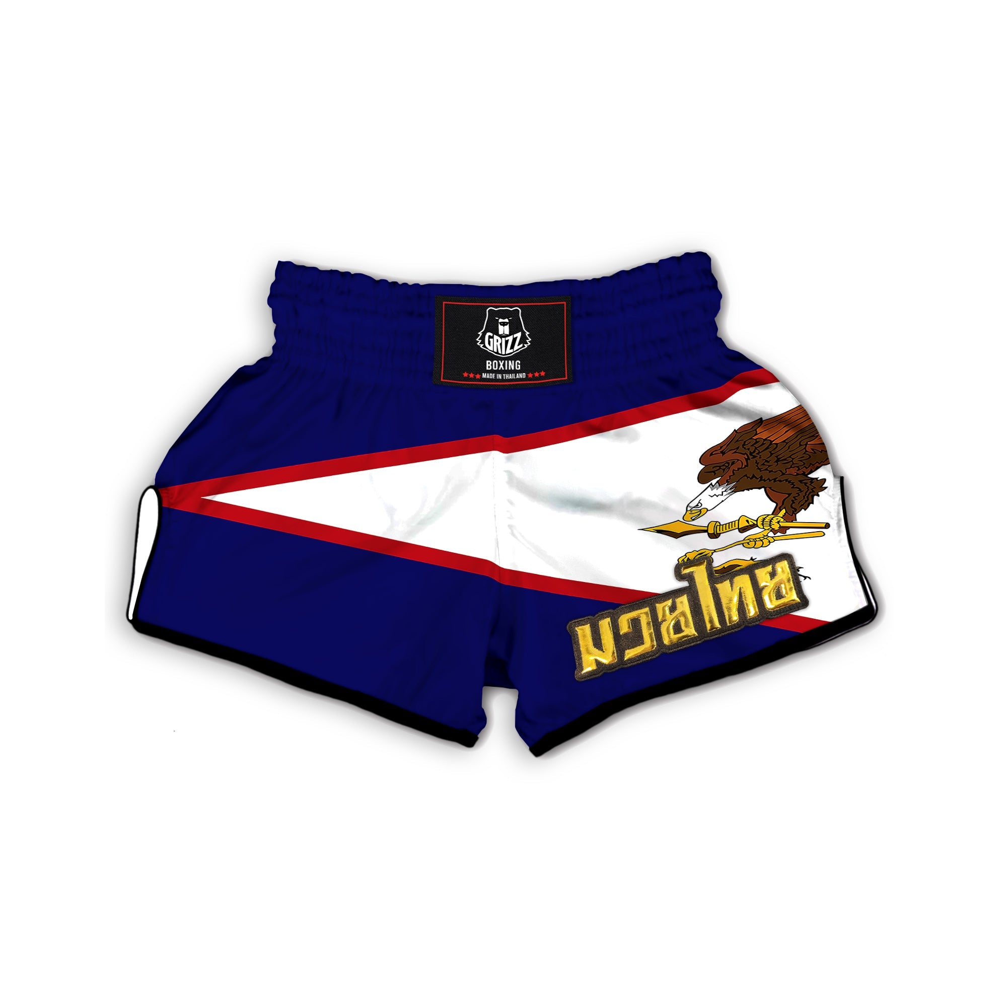 Flag Of American Samoa Muay Thai Boxing Shorts-grizzshop