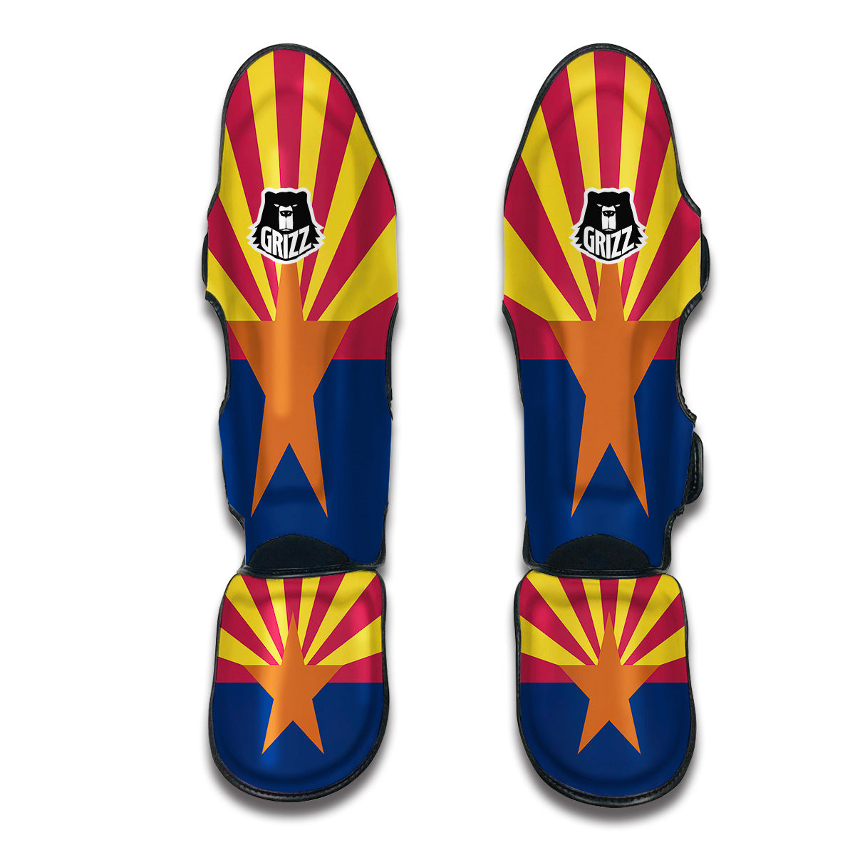 Flag Of Arizona Muay Thai Shin Guards-grizzshop