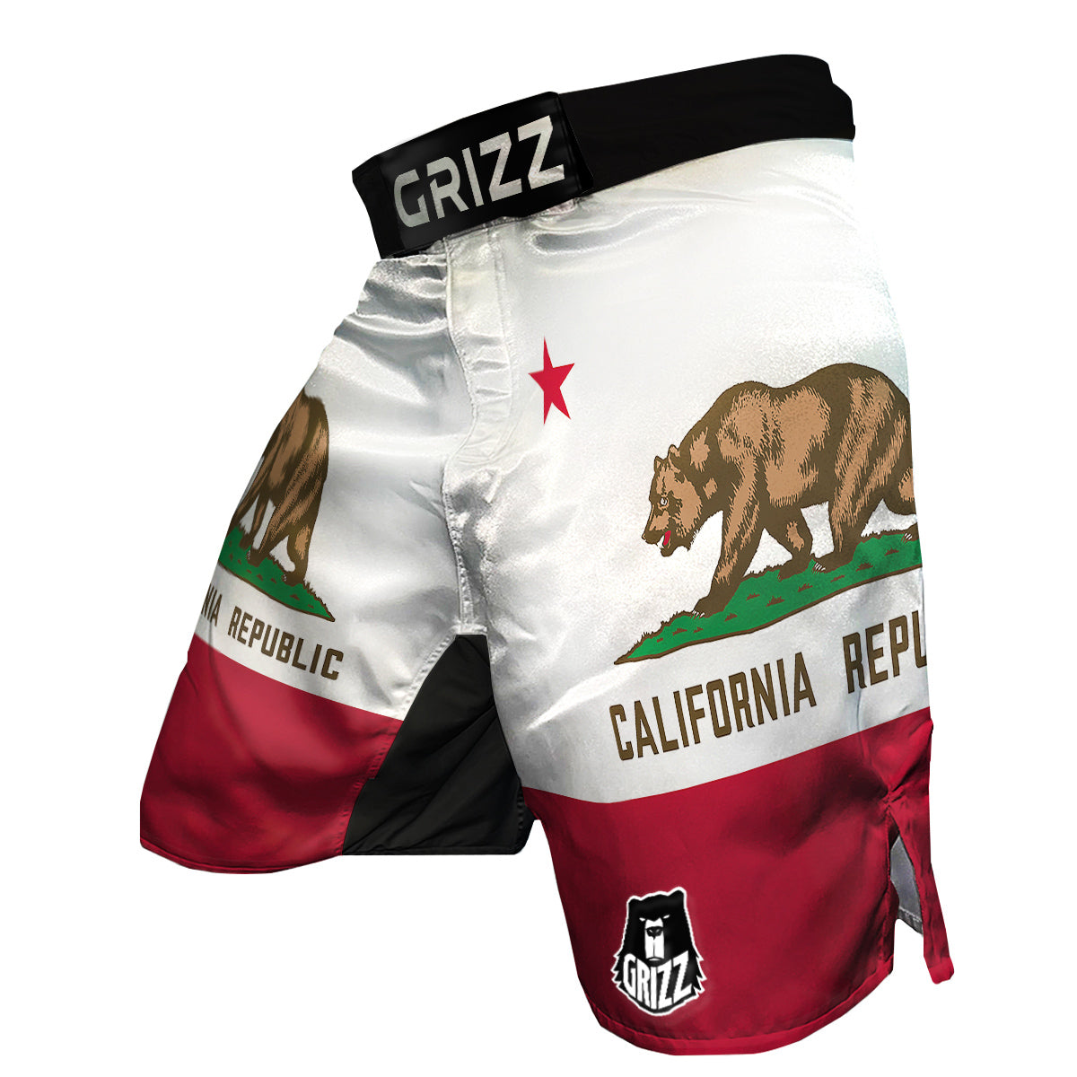 Flag Of California MMA Shorts-grizzshop