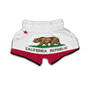 Flag Of California Muay Thai Boxing Shorts-grizzshop