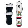 Flag Of California Muay Thai Shin Guards-grizzshop