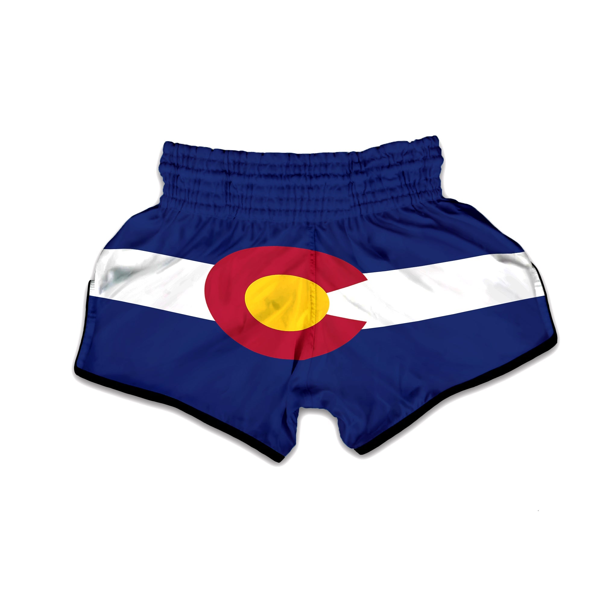 Flag Of Colorado Muay Thai Boxing Shorts-grizzshop
